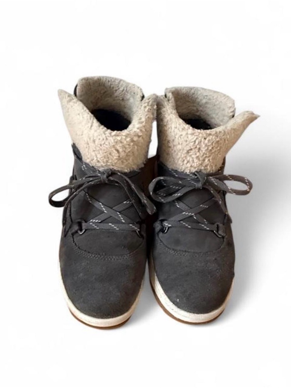 UGG Lakesider Heritage Lace Boots Gray Boys 7.5